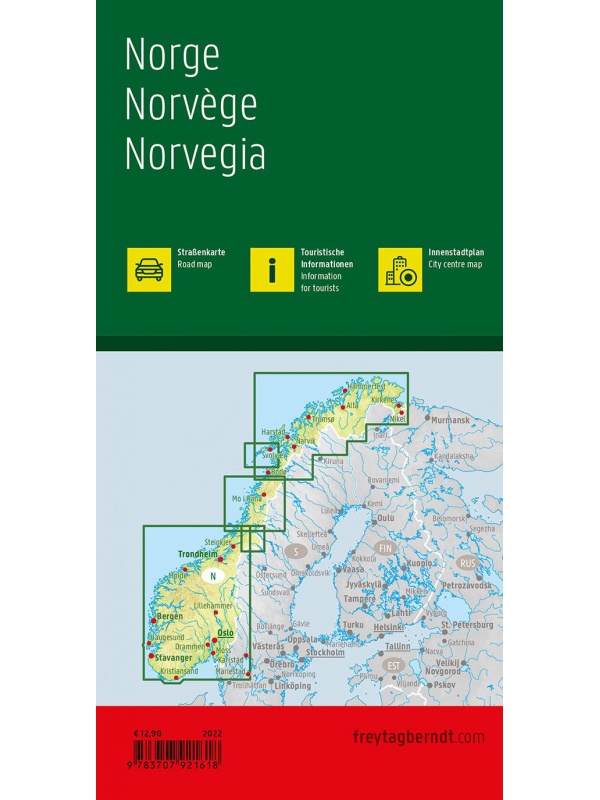 Norsko - mapa